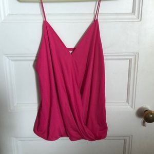 H&M hot pink spaghetti strap blouse